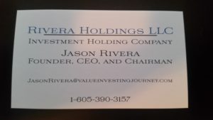 Rivera Holdings LLC Business Card
