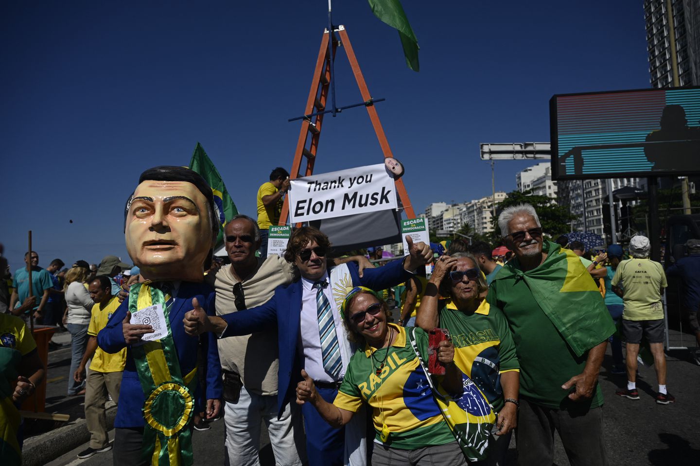 Brazil's former president Jair Bolsonaro held a rally in Rio de Janeiro in April in "defense of freedom of expression," which he says is under threat in his country. Tech tycoon Elon Musk faces legal action in Brazil over allegations of disinformation.