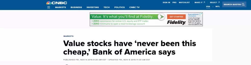 Value Stocks Have Never Been This Cheap Bank of America Says